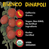 Bianco DiNapoli Organic NY Style Pizza Sauce, 8 Oz Pouch (Pack of 8), Vine Ripened California Grown Tomatoes, with Garlic, Spices, & Olive Oil
