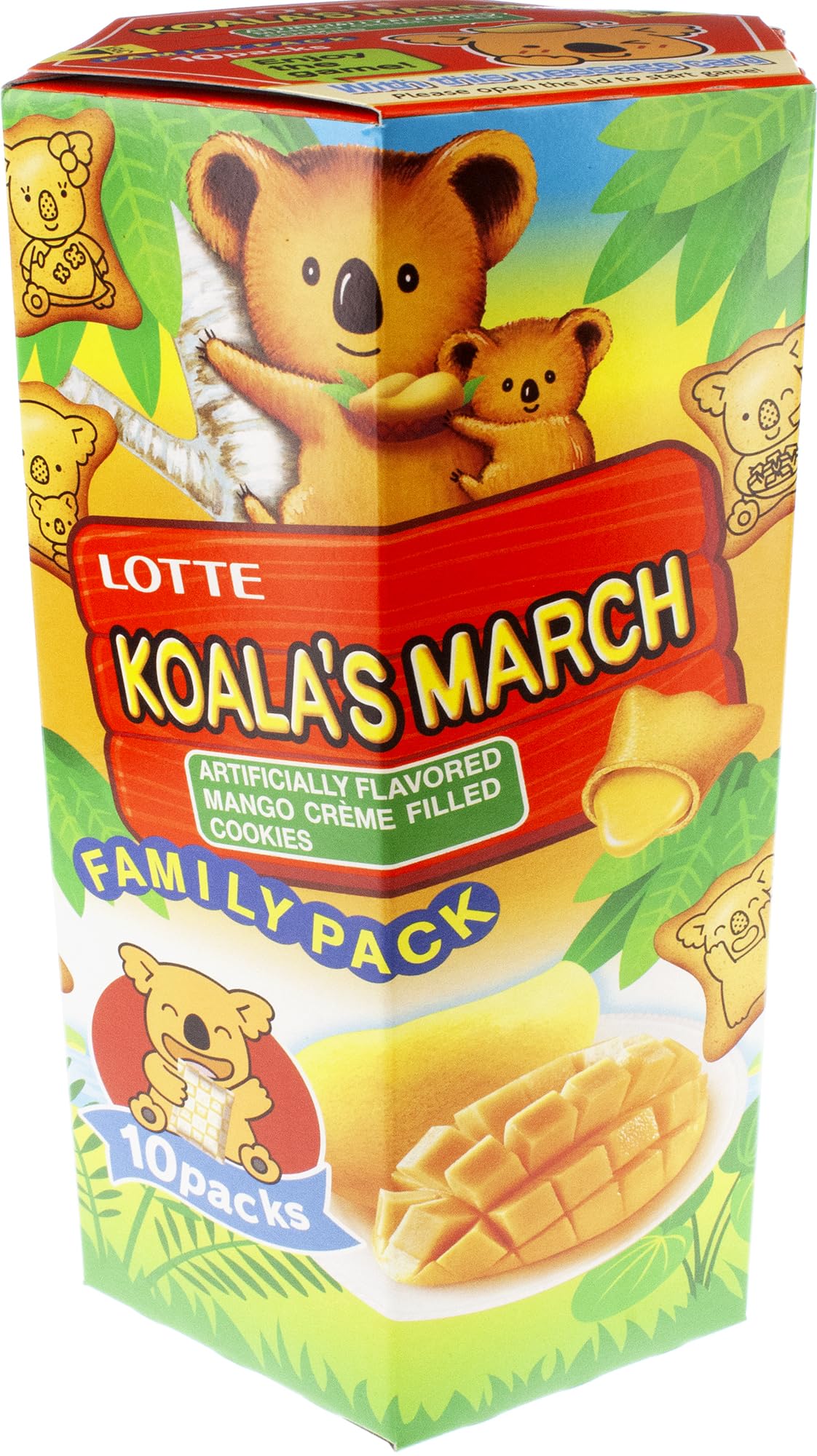 Lotte Koala's March Cookie with Mango Cream Family Size, 6.89 oz