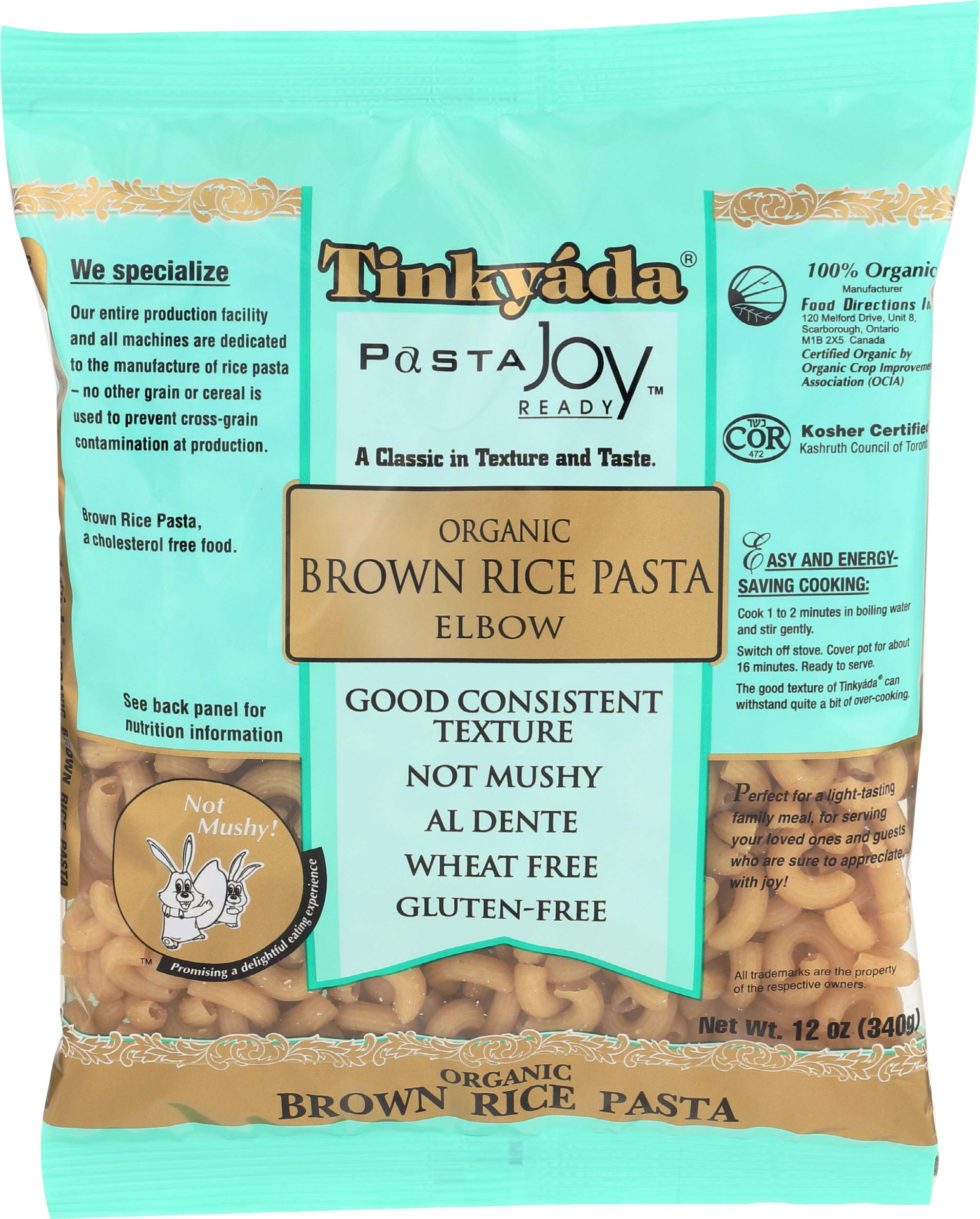 Tinkyada, Brown Rice Pasta Elbows, 12 oz