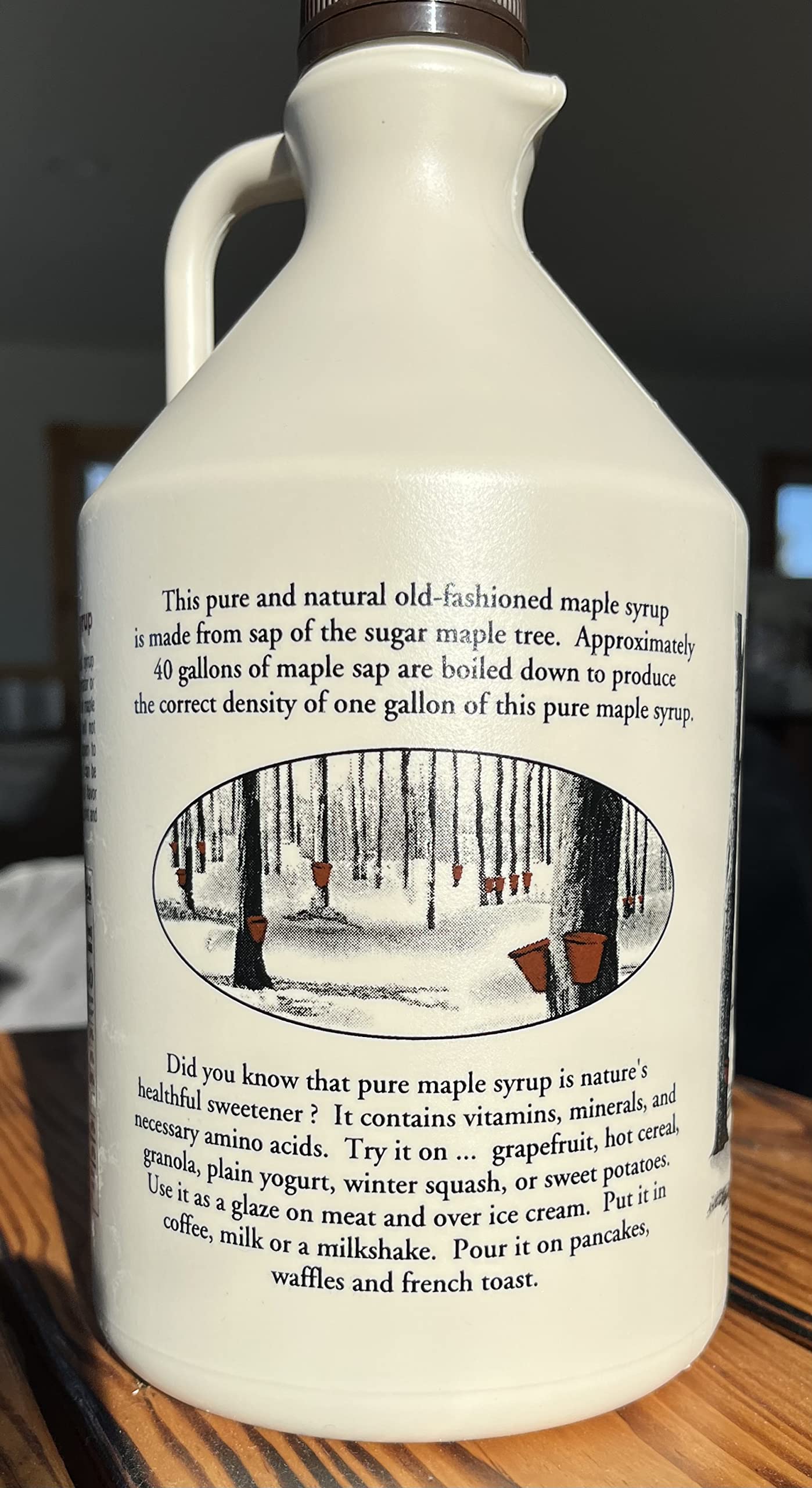 Green Mountain Goodness, Vermont Maple Syrup (Late Season Dark Amber) Perfect For Cooking