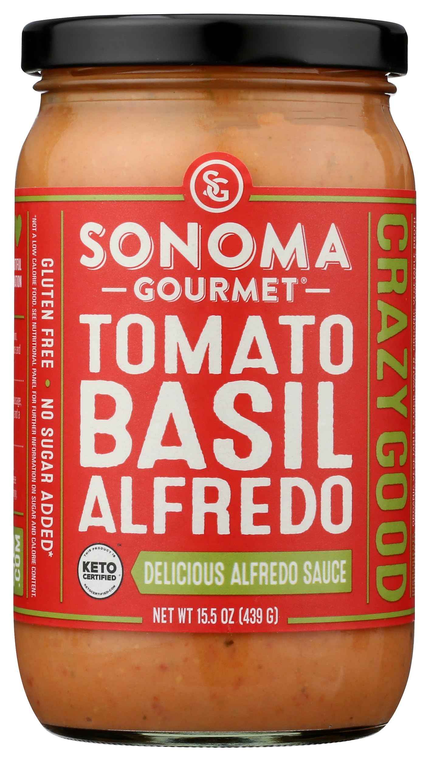 Sonoma Gourmet Creamy Tomato and Basil Alfredo Sauce, 439 GR