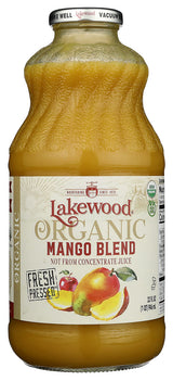 Lakewood Organic Mango Juice Blend, 32-Ounce Bottles (Pack of 6)