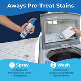 Miss Mouth's Stain Remover Spray & Detergent Sheet Bundle - 3 Bottles, 30 Sheets - On-the-Go Cleaning for Diaper Bag Essentials - Fresh & Set-In Stain