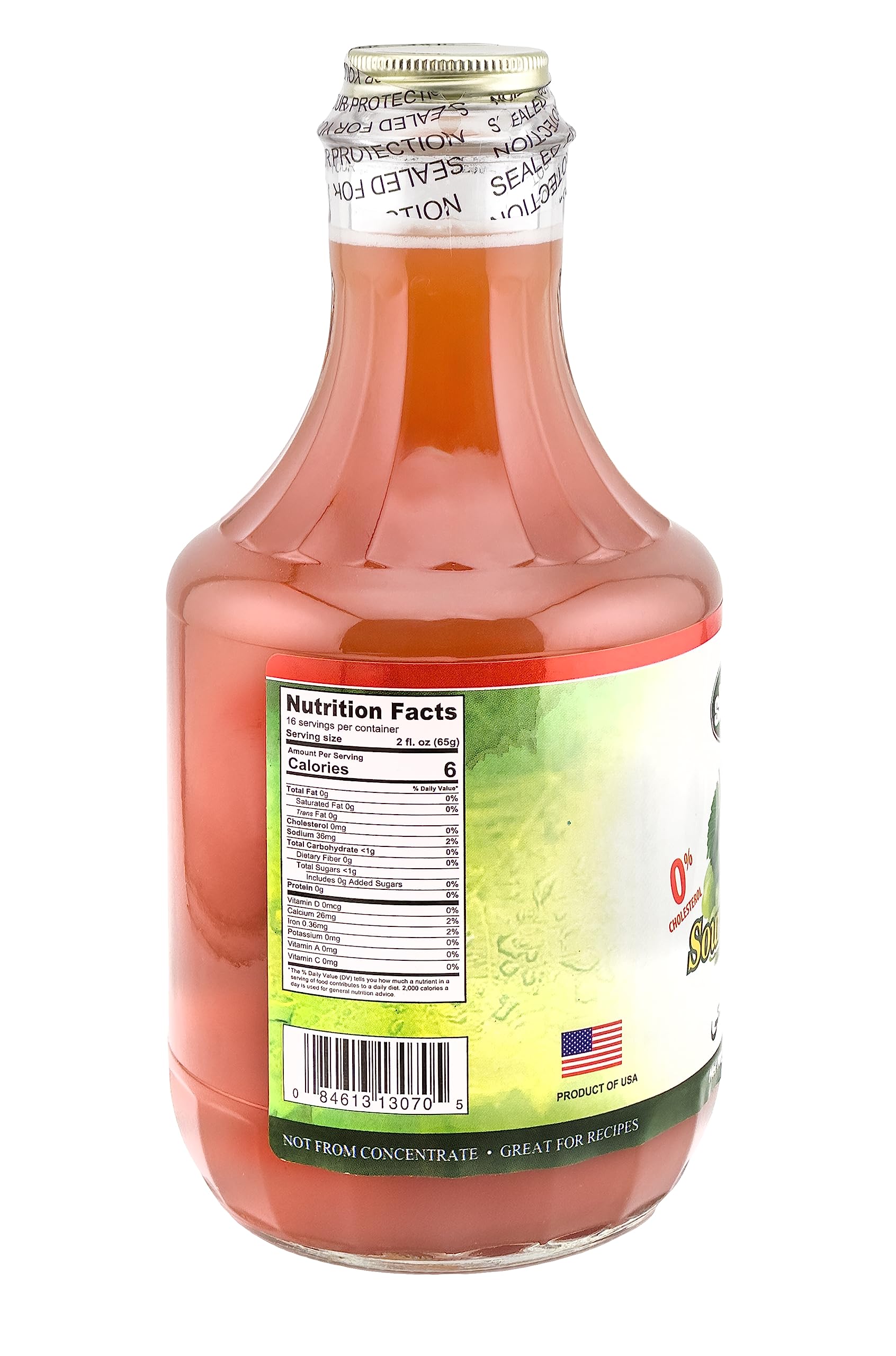 Shemshad Sour Grape Juice 32 FL OZ Persian Verjus (Abghooreh) Not from Concentrate Kosher Made in USA - Natural