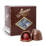 Asher's Chocolates, Sugar Free Cherry Cordials, Individually Wrapped Cordials, Asher's Giftable Box Design, Diabetic Friendly, Small Batches of Kosher