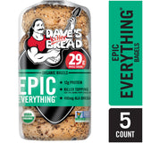 Dave's Killer Bread Epic Everything Bagels, Organic Bagels, 26g Whole Grains per Bagel, 5 Count