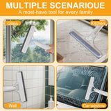 Pro 3 in 1 Window Cleaning Scraper, with 2 Replaceable Cleaning Cotton Strips 3 in 1 Spray Squeegee, Window Squeegee, Suitable for Cleaning Bathroom