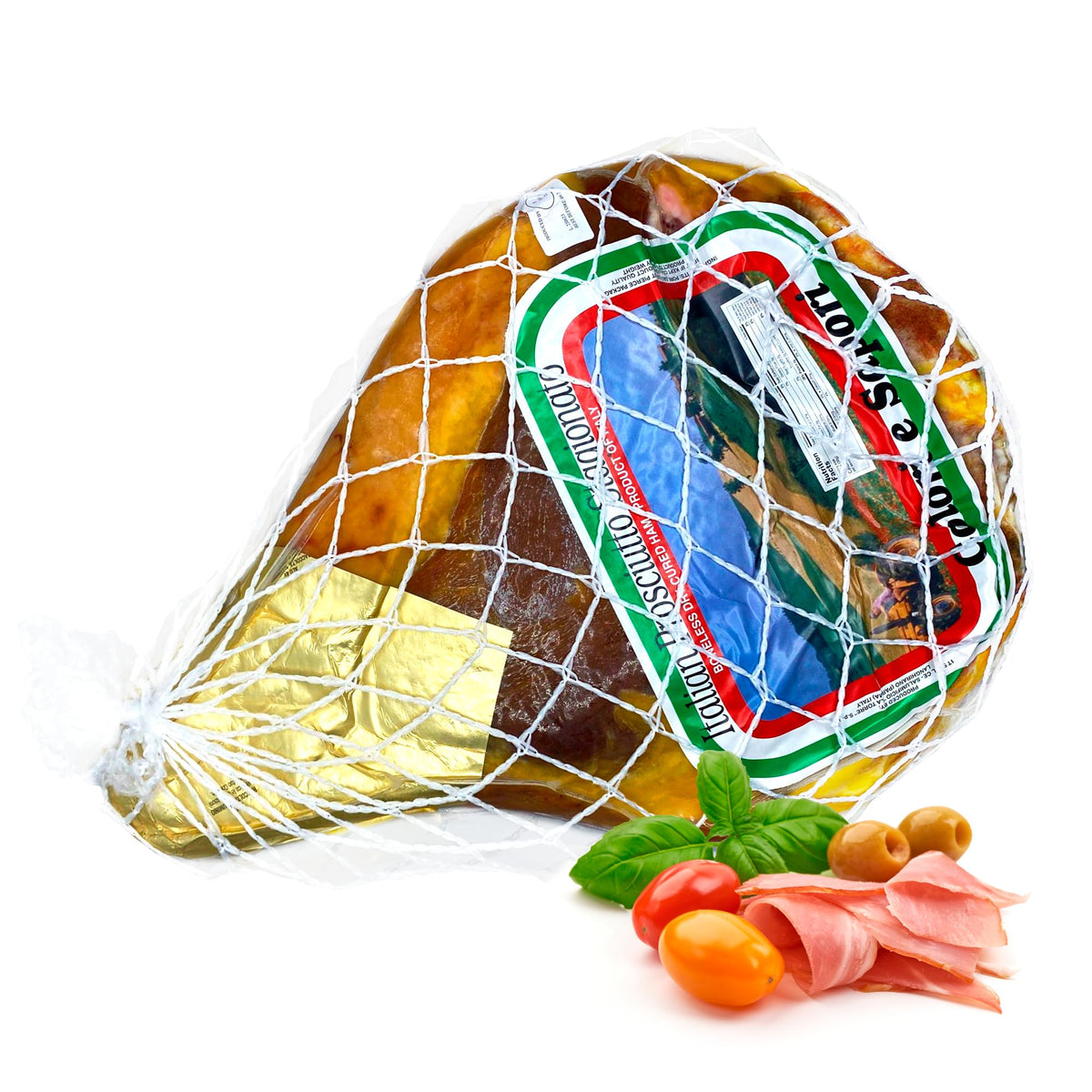 Italian Prosciutto “Colori e Sapori” - 14 Months Aged, 16 lb Whole Ham | Authentic Dry-Cured Prosciutto, Traditional Italian Flavor