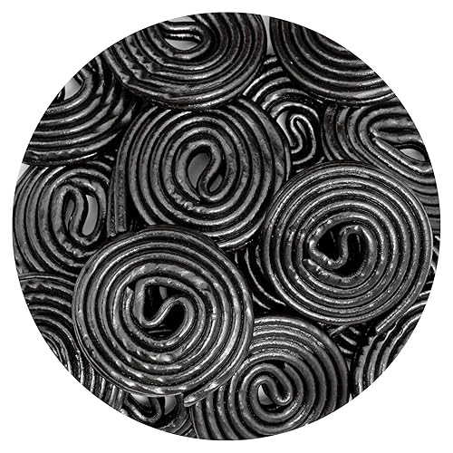 Broadway Black Licorice Wheels Candy, 4.4 Pound Bulk Bag, Licorice Wheels Candy