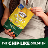 Goldfish Crisps Spicy Dill Pickle Baked Chip Crackers, 4.8 Oz Bag