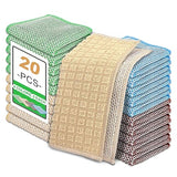 20 pcs Multipurpose Wire Dishwashing Rags, Upgraded 2-Layer Non-Scratch Metal Wire Dish Cloths for Wet/Dry Use, Reusable for Kitchen & Cookware, Sinks