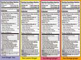 Gem Gem Ginger Candy Chewy Ginger Chews (Assorted Mix, 5.0oz, Pack of 12)