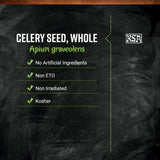 Frontier Co-op Whole Celery Seed, 1-pound Bulk Bag, Great Texture in Salads, Key in Ethnic Dishes and Pickling, Kosher
