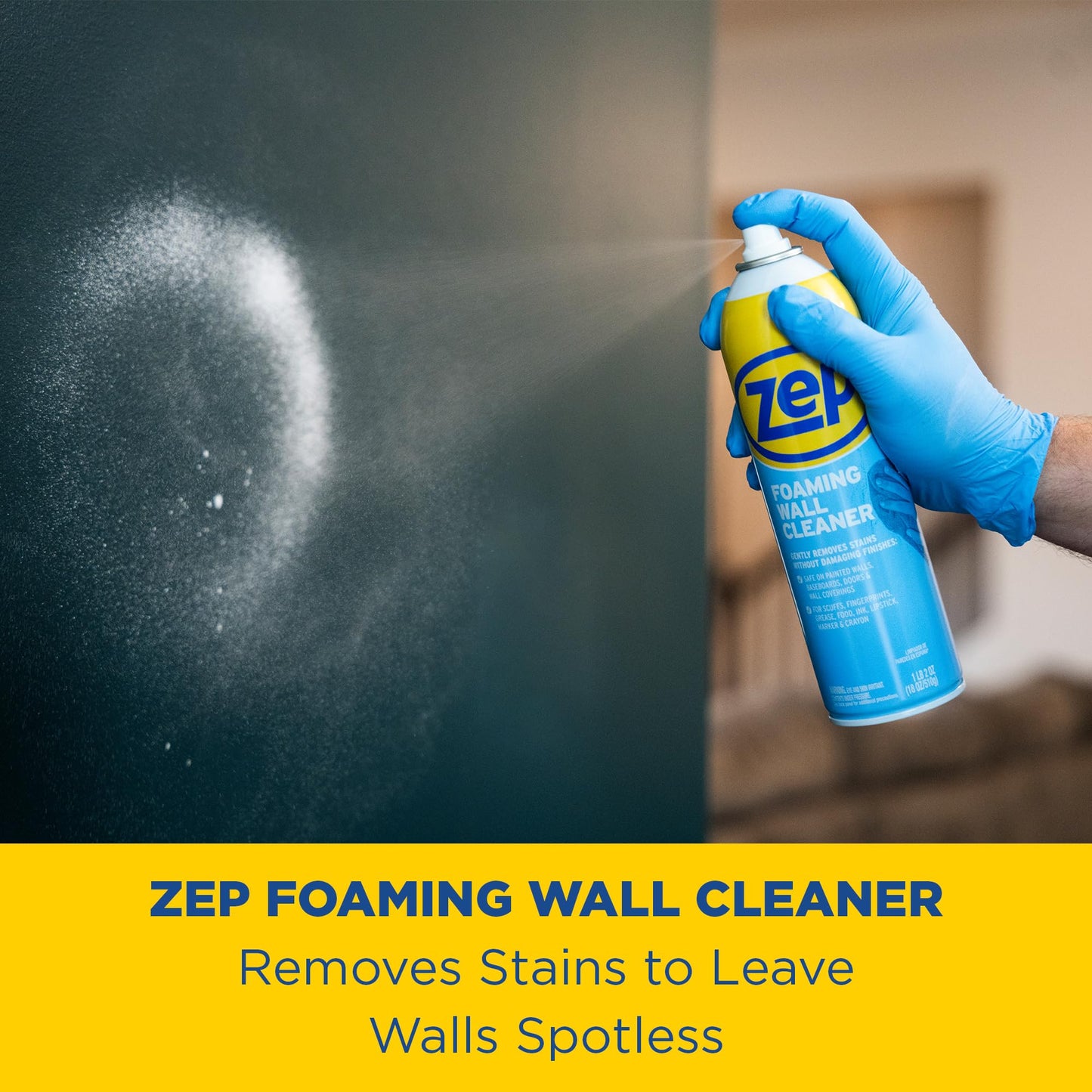 Zep Heavy-Duty Oven and Grill Cleaner 19 oz (1 Unit) and Foaming Wall Cleaner 18 oz (1 Unit) ECBD001 - Professional Grade Foaming Spray Cleaners