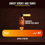 Maurice’s Gourmet Blend Vinegar BBQ Sauce - Sweet & Savoury Carolina with Smoke - Authentic Southern Carolina Barbeque Dressing- Apple Cider Vinegar