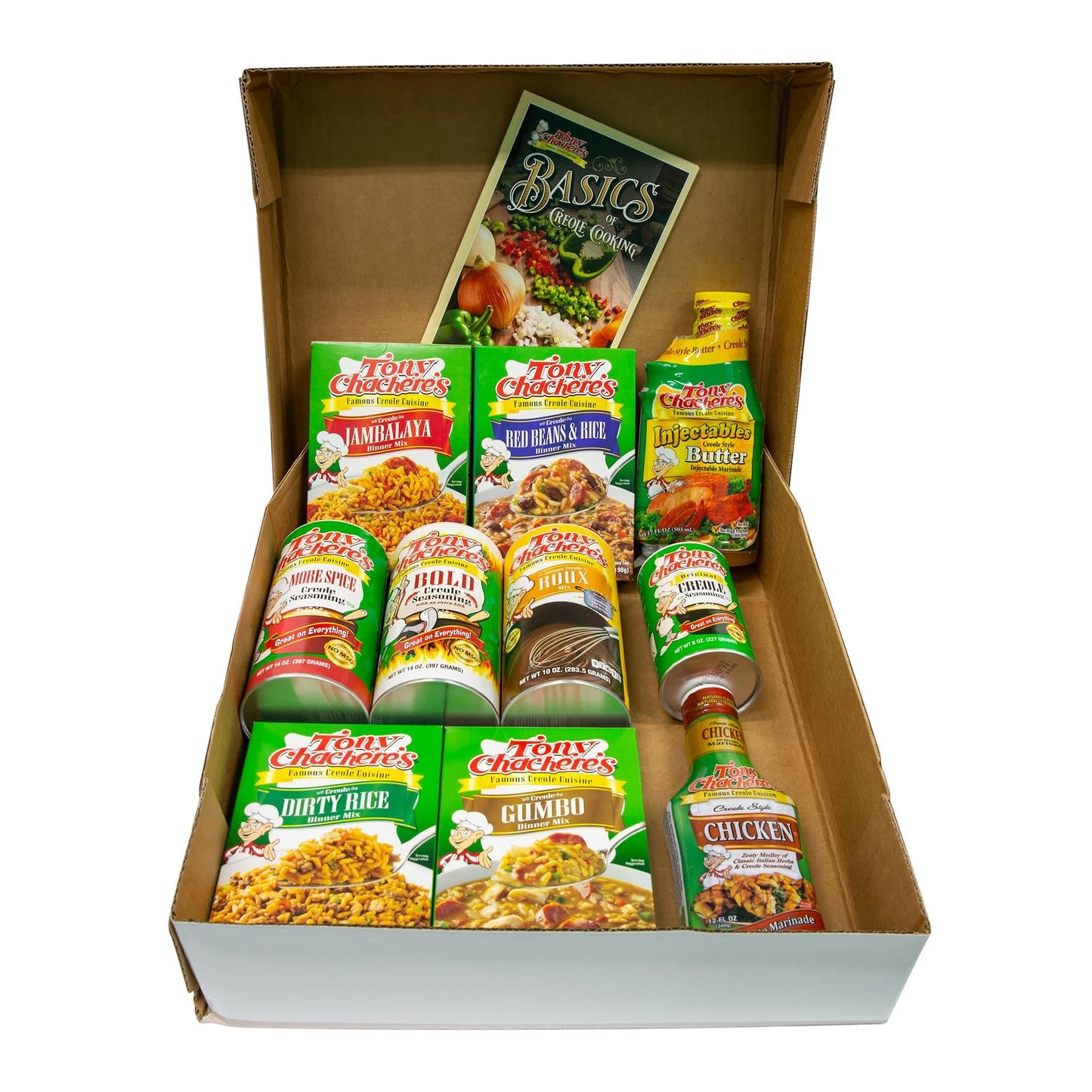 Tony Chachere’s Cajun Gift Set - Multiple Varieties of Seasonings & Spices - Great Idea for Cooks and Food Lovers (Gift Set, Mr. Tony's Favorite)