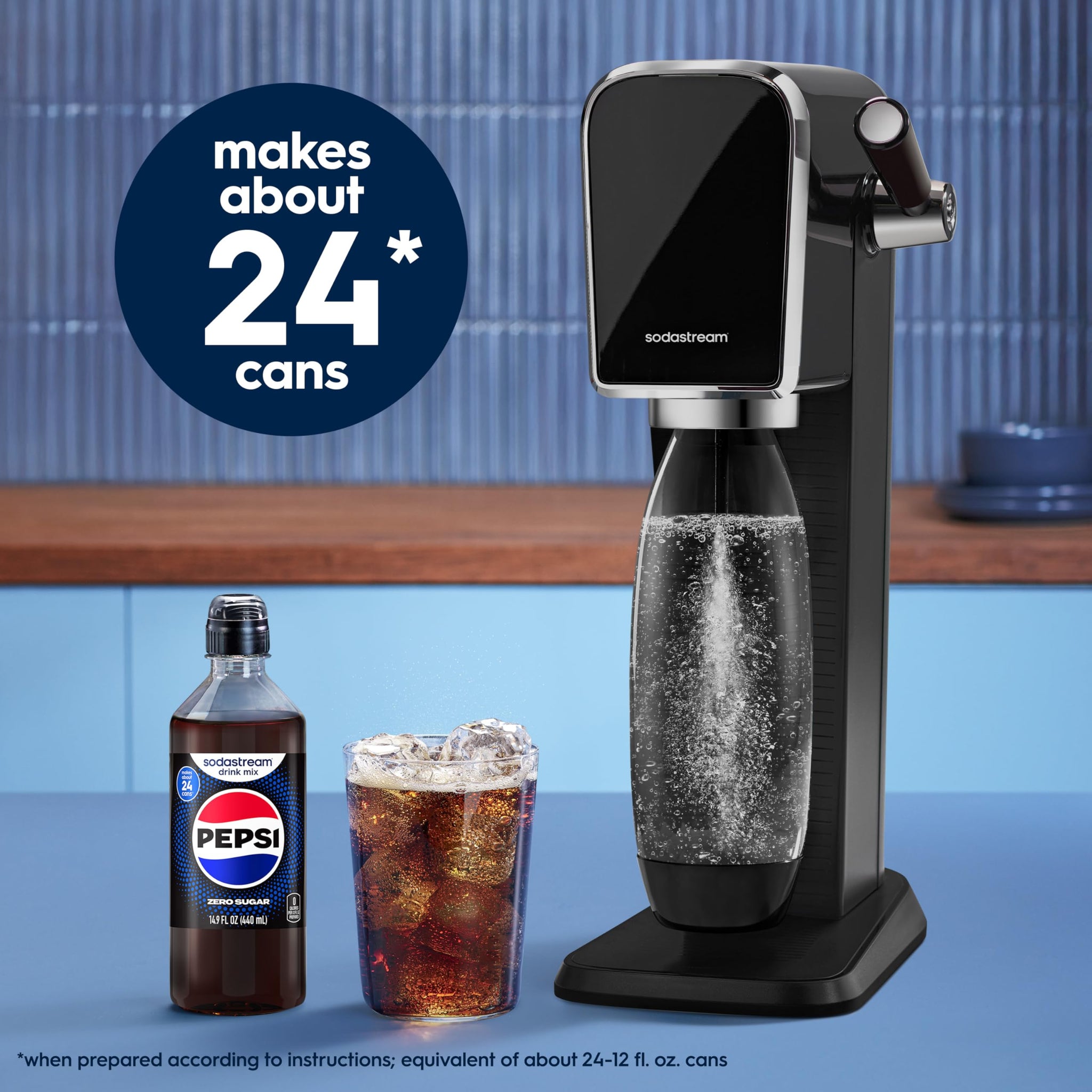 SodaStream® Pepsi® Zero Sugar New Pour Bottle Beverage Mix 14.9 Fl Oz (Pack of 4)