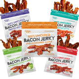Bacon Jerky Variety Pack | 5 Flavors & Up to 24g Protein Per Bag | Fully Cooked, Bold Flavors, Exceptionally Tender, High Protein Carnivore Snacks |