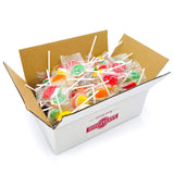 Fruit Lollipops | 80 Count - 2 Lb Box | Lollipops Individually Wrapped | Assorted Flavors Hard Candy Individually Wrapped | Fruit Suckers for Party