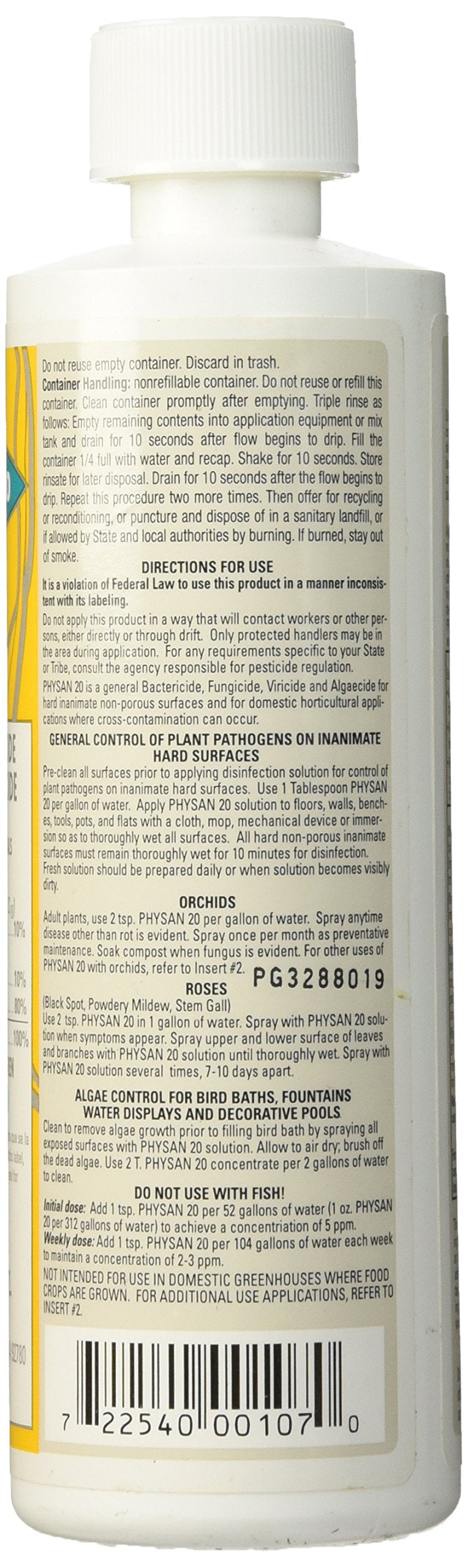 Physan 20 Broad Range Disinfectant, 8-Ounce