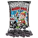 Naughty List Coal Christmas Candy, Funny Gag Gift Gummies, Sour Strawberry Flavored, Stocking Stuffer Treats, 4 Ounces