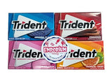 EMPORIUM CANDY TASTY TREATS FOR THE TUMMY Trident Gum Assortment - 1 Pack Each of Bubblegum Original Cinnamon Tropical Twist - 14 Pieces per Pack