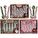 Christmas Candy Spoons Assortment, Peppermint, Caramel, and Mint Chocolate Flavored Stirrers, Hot Cocoa Bar Essentials, 36 Total Pieces (Set of 3)