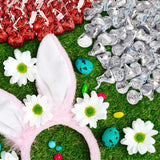 Candykrave Hershey'es Kisses Dipped Strawberry & Silver Chocolate Candy- 1lb (100 pcs) - Bulk Pack of Chocolate Covered Individually wrapped Bulk