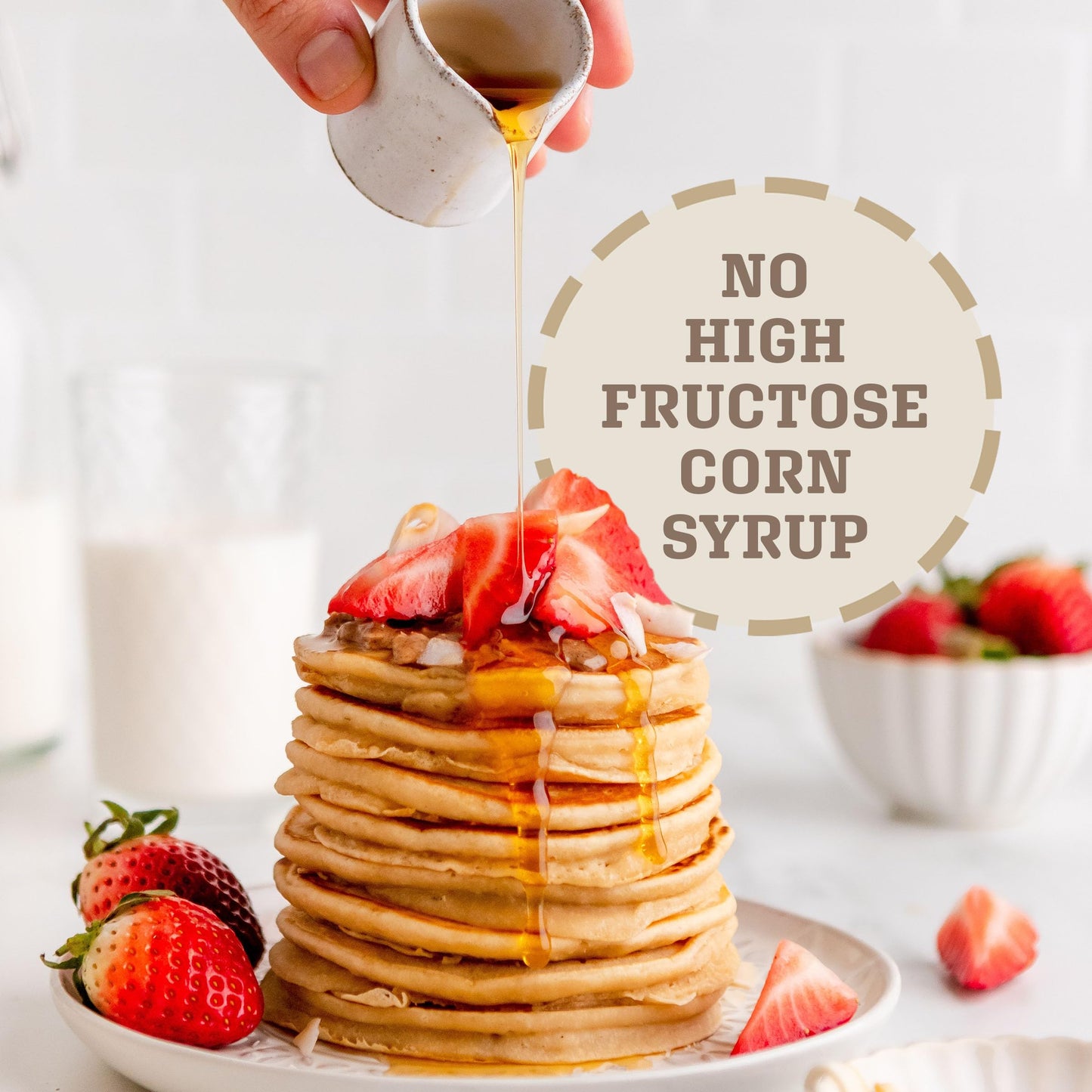 Maple Grove Farms Sugar-Free Strawberry-Flavored Pancake Syrup, 24 Ounce