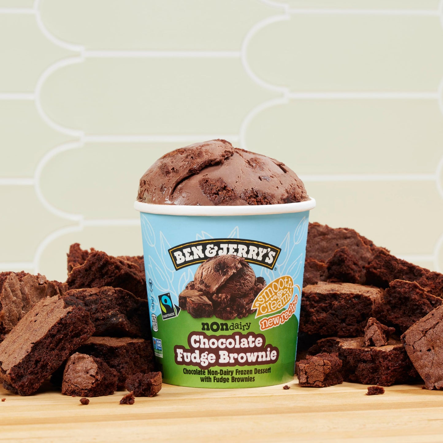 Ben & Jerry's Non-Dairy, Chocolate Fudge Brownie, 16 oz