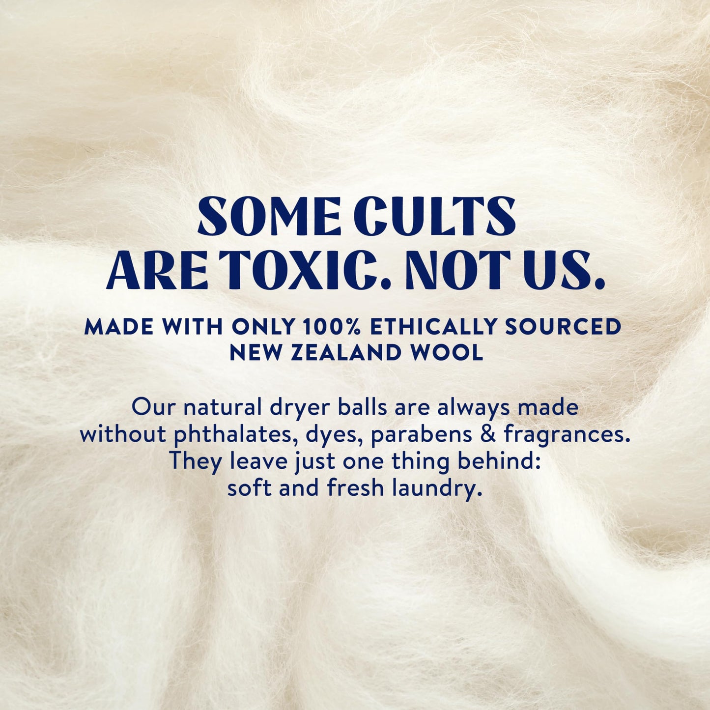 Cleancult Wool Dryer Balls (3 Count) - Made from 100% New Zealand Wool - Biodegradable Dryer Balls - Shorten Dry Times, Soften Clothes, and Stop