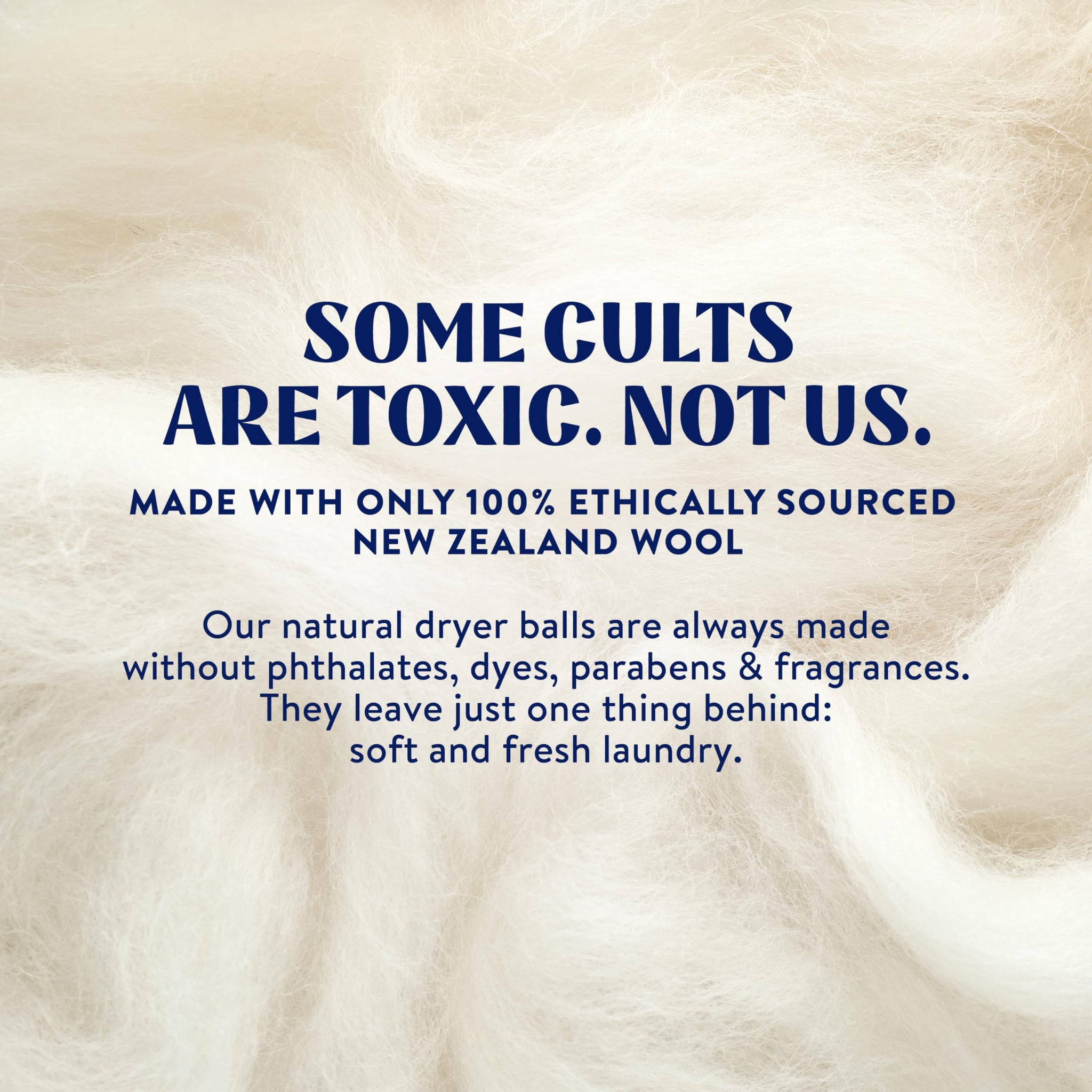 Cleancult Wool Dryer Balls (3 Count) - Made from 100% New Zealand Wool - Biodegradable Dryer Balls - Shorten Dry Times, Soften Clothes, and Stop