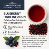 Elmwood Inn Fine Teas Blueberry Caffeine-free Fruit Infusion, 16-Ounce Pouches