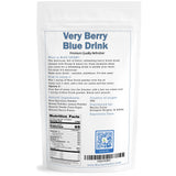 Blue Drink Spirulina Powder, Berry & Honey Powder Drink Mix Refresher 12oz Blue Natural Food Colorant Perfect for Ice Mix Yogurts Baked Treats Loaded