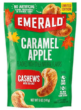 Emerald Salted Caramel Apple Cashews (1-Pack) | 5oz Resealable Bag | Kosher Dairy Certified, Non-GMO, Contains No Artificial Preservatives, Flavors or