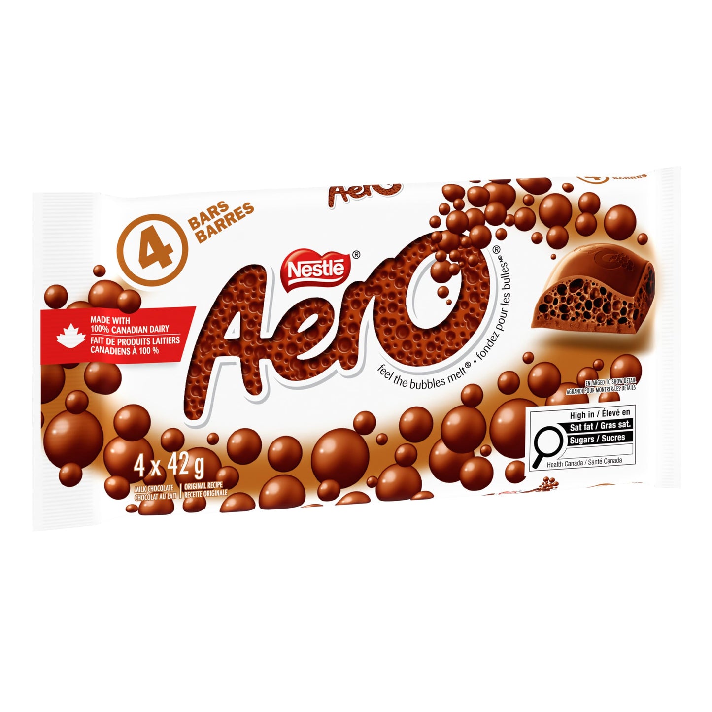 AERO Milk Chocolate, 4x42g, Multipack, 0.4 pounds