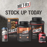 MET-Rx Big 100 Protein Bars, Meal Replacement Bars, Variety Pack - Super Cookie Crunch and Chocolate Chip Cookie Dough Bars, 12 Count, 3.52 Oz.