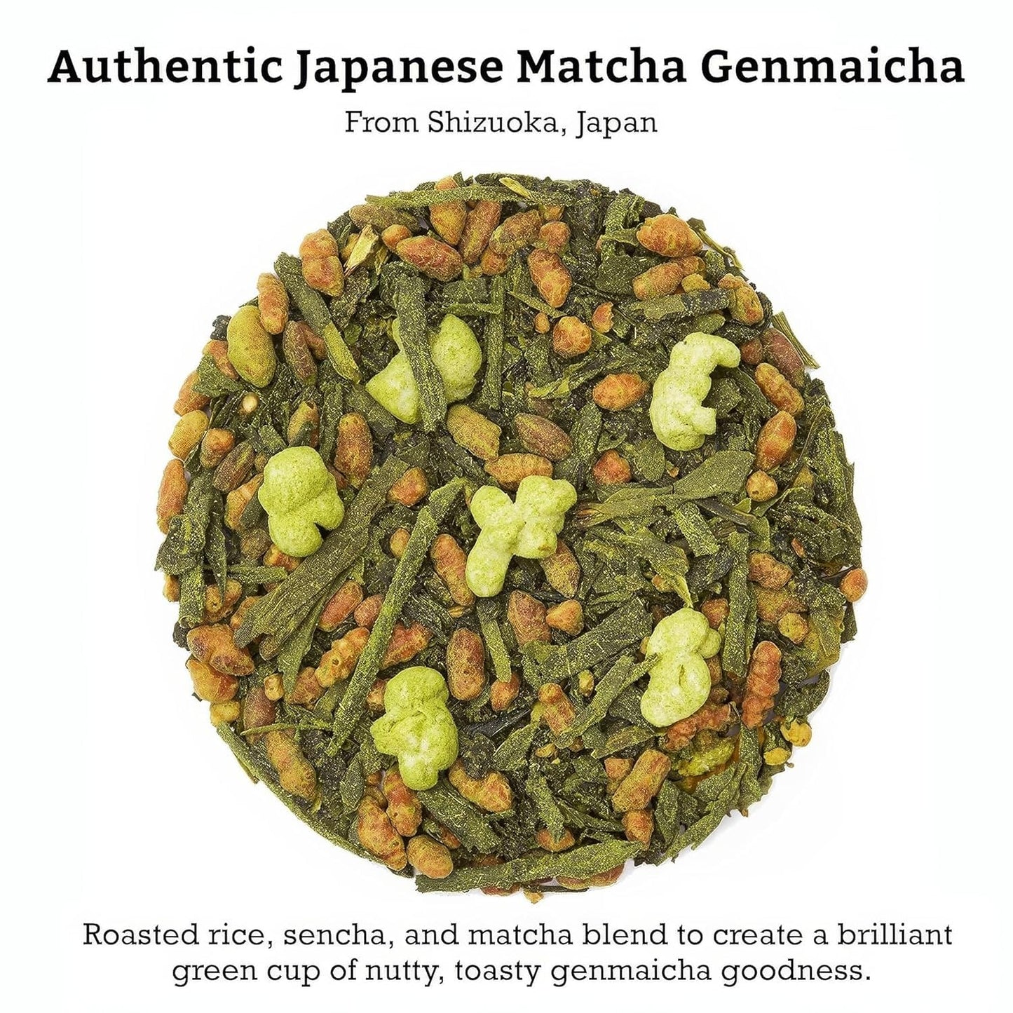 SUGIMOTO TEA Japanese Genmaicha with Matcha Green Tea Loose Leaf Bulk 1.0 lb (454 g)