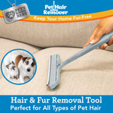 Pets Know Best Pet Hair Remover Cleaning Tool | Dual-Sided Multi-Purpose Carpet Scraper and Rug Rake for Fur Removal in Homes, Car Interiors & on