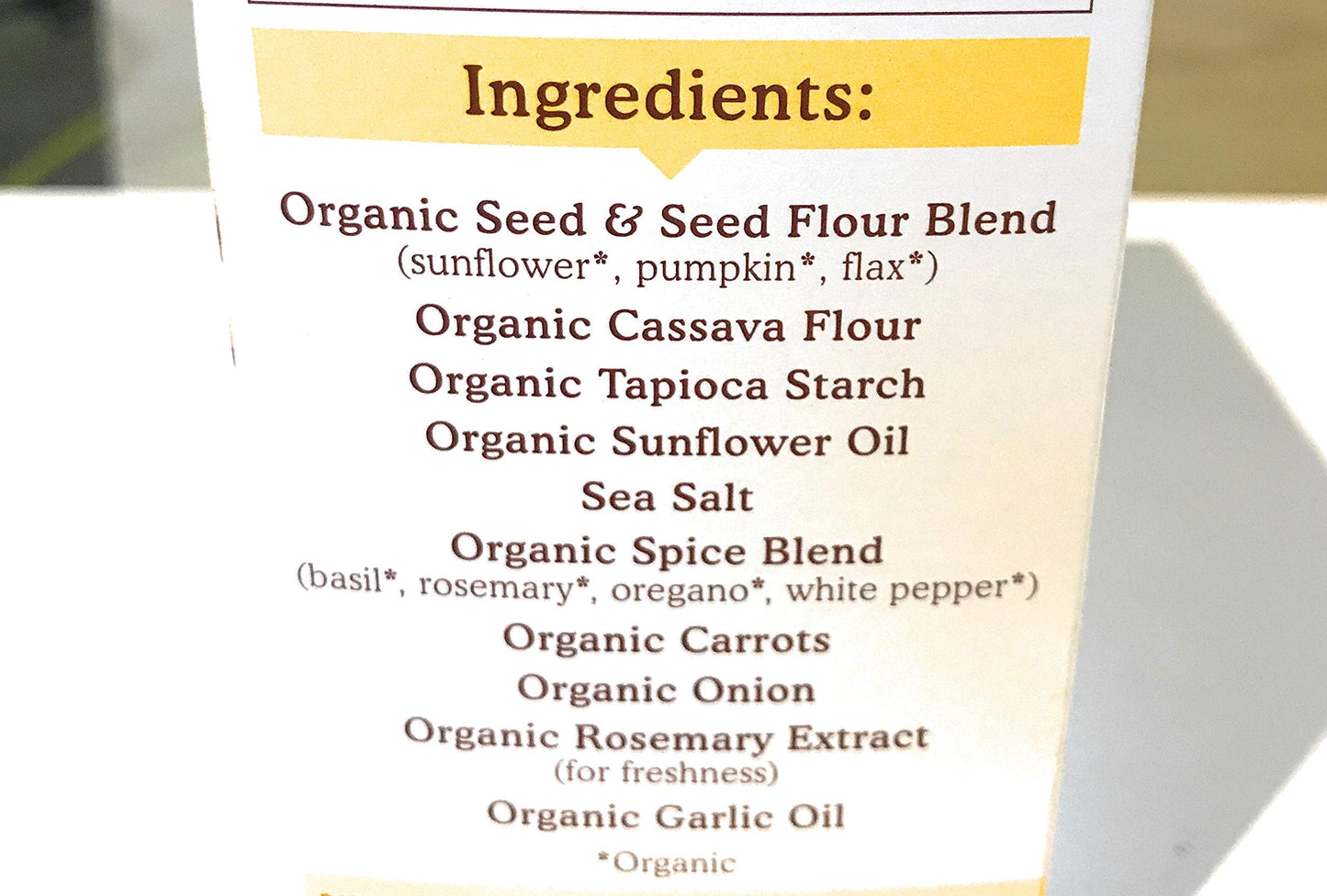 Simple Mills Organic Seed Crackers, Garlic & Herb, Gluten Free, Flax Seed, Sunflower Seeds, Corn Free, Low-Calorie Snacks, Plant Based, Nutrient