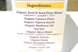 Simple Mills Organic Seed Crackers, Garlic & Herb, Gluten Free, Flax Seed, Sunflower Seeds, Corn Free, Low-Calorie Snacks, Plant Based, Nutrient
