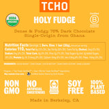 TCHO Holy Fudge 75% Dark Chocolate Bars (3 pack) | Single Origin, Plant Based, Organic & Fair Trade | Non GMO, Non-Dairy, Vegan, Soy Free (2.1oz each)