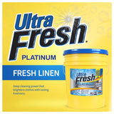 Ultra Fresh Platinum Liquid Laundry Detergent Washing Soap for All Machine Types, Up to 640 Loads, 5 Gal, Fresh Linen - Household Cleaning Supplies