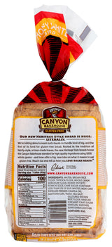 Canyon Bakehouse Heritage Honey White Bread, Gluten-Free , 24 oz (Frozen)