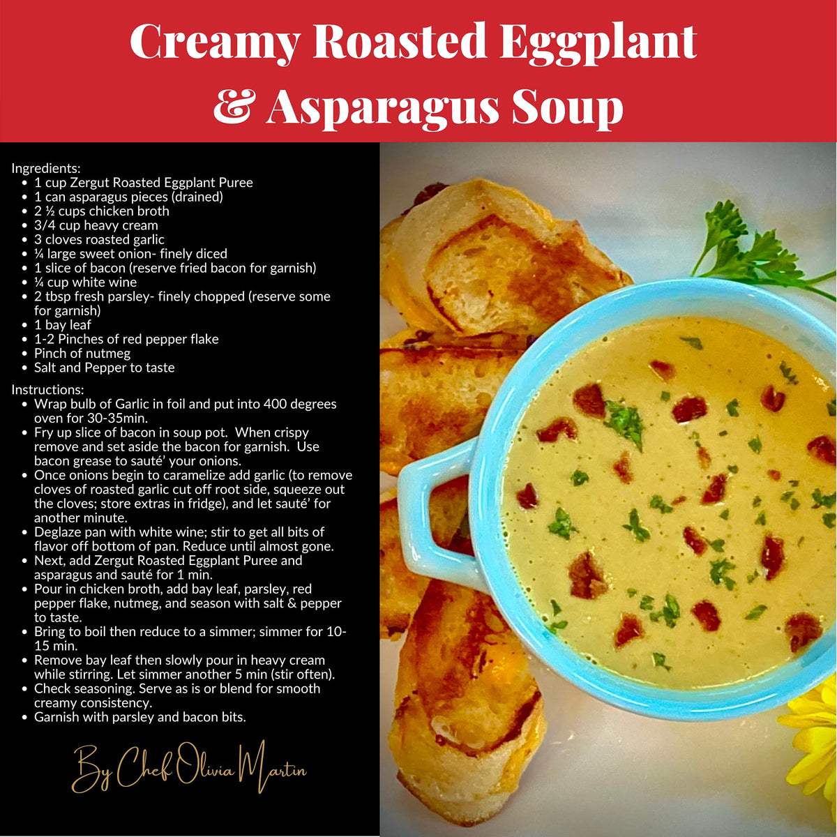 Zergut | Roasted Eggplant Puree | Plant-Based Spread | Kosher | Vegan | No Artificial Colors, Additives, or Preservatives | 19oz / 540g Jar