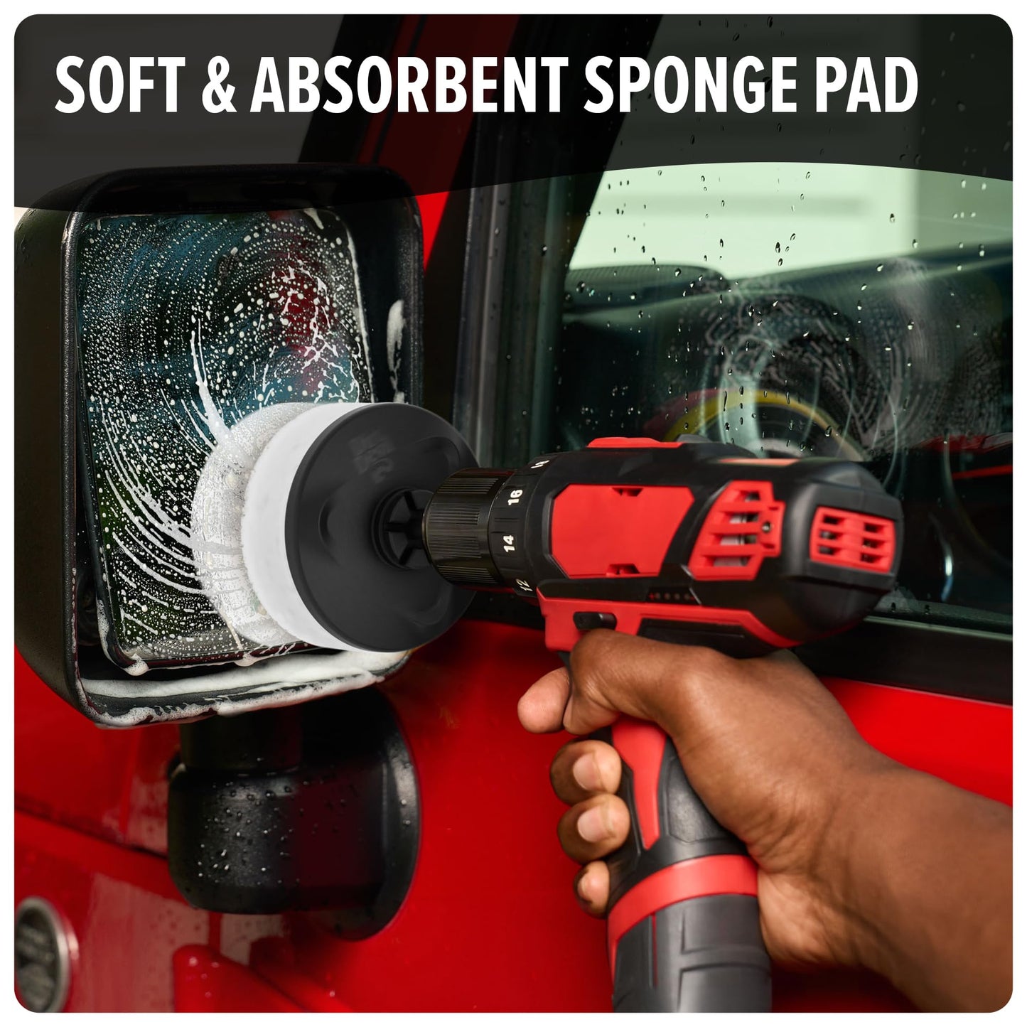 Dirt Devil Foam Sponge Pad Cleaning Set, 3 Piece, 3.5" Sponges, for Use on Glass, Mirrors, Hardwood and More, Soft and Absorbent, Cleaning Sponge