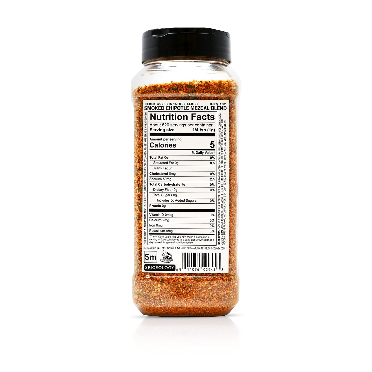 Spiceology & Derek Wolf - Smoked Chipotle Mezcal BBQ Rub - Spirit-Infused Barbeque Rubs, Spices and Seasonings - Use On: Seafood, Chicken, Pork