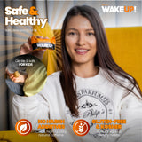 WAKEUP! Caffeinated Rice Crisp Energy Bites, Dark Chocolate, 8 Pack | 175mg Caffeine Per Bar = 1.5 Espressos | Vegan, Gluten-Free, Kosher | Coffee