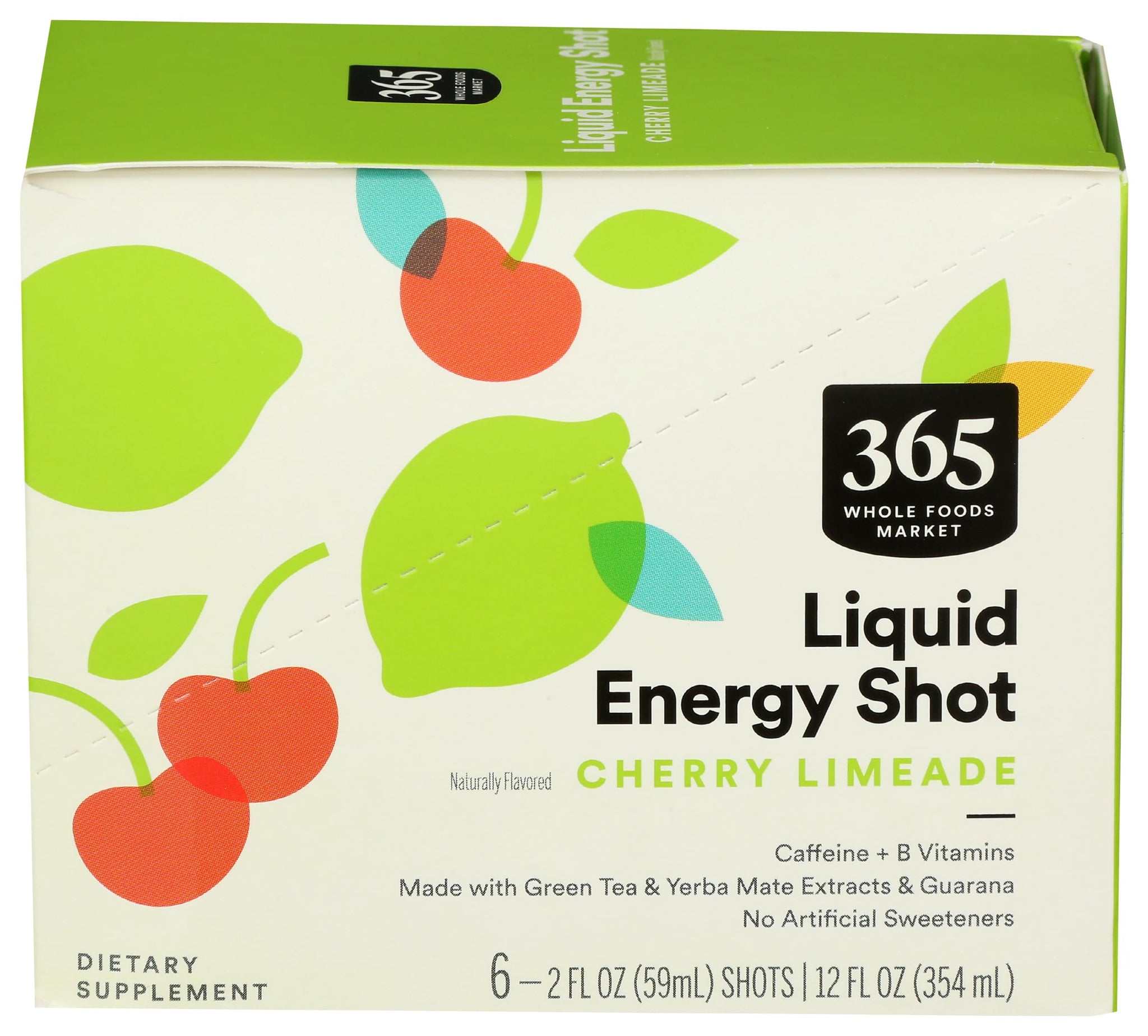 365 by Whole Foods Market Energy Shot, Cherry Limeade, 2 Fl Oz