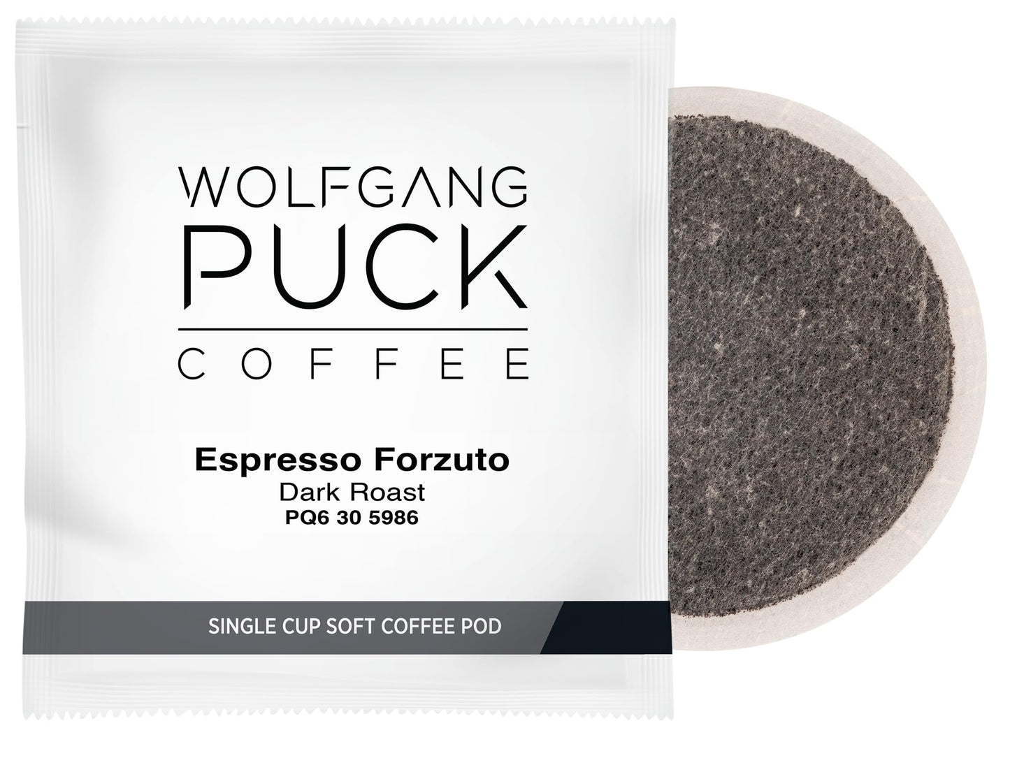 Wolfgang Puck Coffee, Espresso Forzuto, 9.5 Gram Soft Pods, 18-Count (Pack of 3)
